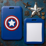 ID Card Badge Holder - Marvel - Captain America Shield Logo Blue
