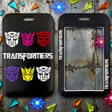 ID Card Badge Holder - Transformers - Colorful Autobot And Decepticon Logos