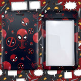 ID Card Badge Holder - Marvel - Chibi Deadpool With Swords Pattern