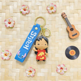3D PVC Figure Keychain - Lilo & Stitch - Lilo And Stitch Cartoon Figures