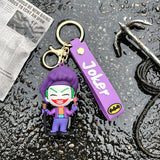 3D PVC Figure Keychain - DC Comics - Chibi Joker With Paint Brush And Cane