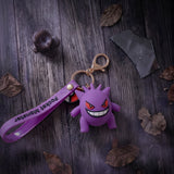 3D PVC Figure Keychain - Pokémon - Gengar With Red Eyes And A Wide Smile