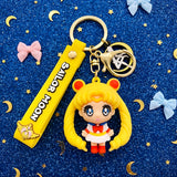 3D PVC Figure Keychain - Sailor Moon - Chibi Figure With Pigtails