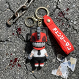 3D PVC Figure Keychain - Chainsaw Man - Denji Chibi Figure (Style 2)
