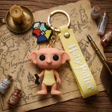 3D PVC Figure Keychain - Harry Potter - Dobby With Strap