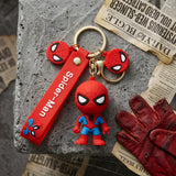 3D PVC Figure Keychain - Marvel - Spider-Man Chibi Figure And Mask