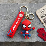 3D PVC Figure Keychain - Marvel - Spider-Man Chibi Figure And Text Strap