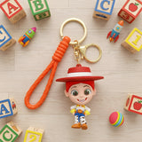 3D PVC Figure Keychain - Toy Story - Jessie In Her Classic Cowgirl Outfit
