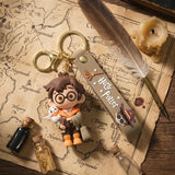 3D PVC Figure Keychain - Harry Potter - Holding Hedwig Satchel