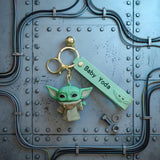3D PVC Figure Keychain - Star Wars - Grogu Waving