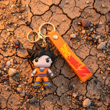3D PVC Figure Keychain - Dragon Ball Z - Chibi Goku Orange Gi