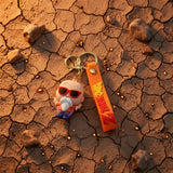 3D PVC Figure Keychain - Dragon Ball Z - Chibi Master Roshi Peace Sign