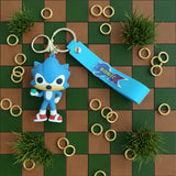 3D PVC Figure Keychain - Sonic the Hedgehog - Sonic Holding Chaos Emerald
