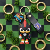 3D PVC Figure Keychain - Sonic the Hedgehog - Shadow Holding Dark Chao