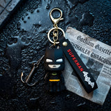 3D PVC Figure Keychain - DC Comics - Batman Chibi With Yellow Belt