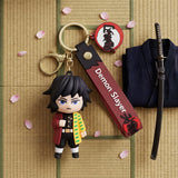3D PVC Figure Keychain - Demon Slayer - Giyu Tomioka Chibi With Split Haori