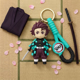 3D PVC Figure Keychain - Demon Slayer - Tanjiro Kamado Chibi With Sword