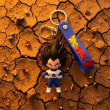 3D PVC Figure Keychain - Dragon Ball Z - Vegeta Chibi Blue Saiyan Armor