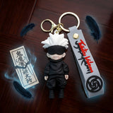 3D PVC Figure Keychain - Jujutsu Kaisen - Satoru Gojo Chibi Black Blindfold
