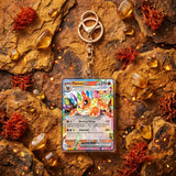 Card Keychain - Pokémon - Flareon ex Tera, Special Illustration Rare