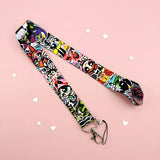 Lanyard - The Powerpuff Girls - Powerpuff Girls & Villains Sticker Bomb Collage Multicolor