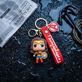 3D PVC Figure Keychain - DC Comics - Wonder Woman Pop Style Figure With Golden Shield
