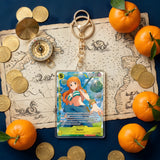 Card Keychain - One Piece - Nami Character OP01-016