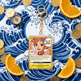 Card Keychain - One Piece - Nami Event Foil, Manga Art OP05-081