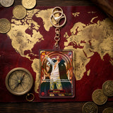 Card Keychain - One Piece - Shanks Character Secret Rare, full art, foil OP01-120