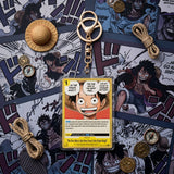 Card Keychain - One Piece - Monkey D. Luffy Event Secret Rare, Manga Art, Foil OP05-119
