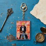 Card Keychain - One Piece - Sabo Character Manga Art / Alt Art OP04-001