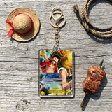 Card Keychain - One Piece - Monkey.D.Luffy Character Secret Rare OP05-060