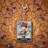 Card Keychain - Dragon Ball - Son Gohan : Youth Character Secret Rare FB03-139