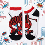 Socks - Marvel - Spider-Man Chibi Polka Dot White Ankle Socks (1 Pair)