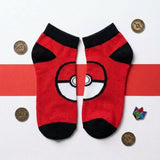 Socks - Pokemon - Poke Ball Red Pair Ankle Socks (1 Pair)