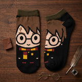 Socks - Harry Potter - Harry Chibi Glasses Black Ankle Socks (1 Pair)