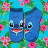 Socks - Disney - Stitch Face Blue Ankle Socks (1 Pair)