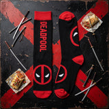 Socks - Marvel - Deadpool Logo Black Red Crew Socks (1 Pair)