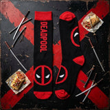Socks - Marvel - Deadpool Logo Black Red Crew Socks (1 Pair)
