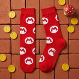 Socks - Super Mario - Mario Logo Red M Pattern Crew Socks (1 Pair)