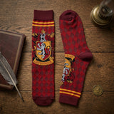 Socks - Harry Potter - Gryffindor Crest Argyle Red Crew Socks (1 Pair)