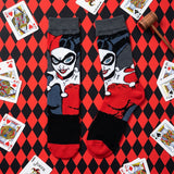 Socks - DC Comics - Harley Quinn Classic Jester Costume Crew Socks (1 Pair)