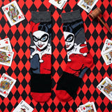 Socks - DC Comics - Harley Quinn Classic Jester Costume Crew Socks (1 Pair)