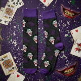 Socks - DC Comics - The Joker Faces Purple Splatter Crew Socks (1 Pair)