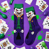 Socks - DC Comics - The Joker Face Purple Suit Crew Socks (1 Pair)