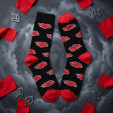 Socks - Naruto - Akatsuki Clouds Pattern Red Crew Socks (1 Pair)