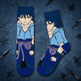 Socks - Naruto - Sasuke Uchiha Blue Outfit Crew Socks (1 Pair)