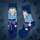 Socks - Naruto - Sasuke Uchiha Blue Outfit Crew Socks (1 Pair)