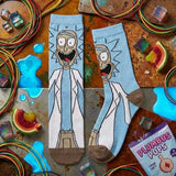 Socks - Rick and Morty - Rick Sanchez Surprised Blue Crew Socks (1 Pair)