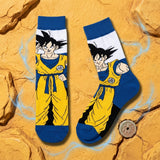 Socks - Dragon Ball - Goku Yellow Gi Blue Crew Socks (1 Pair)